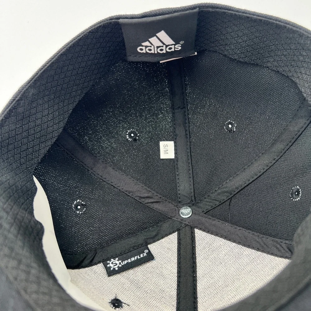 Adidas‎ NC State Wolfpack Snapback Hat Black Red S M Flexfit